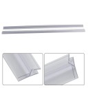 Sats med 2 st tätningslister för duschdörrar 1 m 23 mm för glas 4–6 mm Transparent PVC extra hög bottenförsegling 5