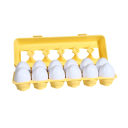 Utbildande leksaksägg 12 st med siffror 1–12 4,5 x 5 cm Öppningsbar leksak för sortering Finmotorik och koordination Box 2