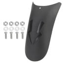 Guardanapo para moto 25 x 16,5 x 10,5 cm Guardanapo traseiro universal Cor preta Proteção contra lama e água 1