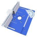 Aluminium insatsplatta för fräsmaskin 240 x 200 x 5 mm CNC precisionsbas med guide och vinkelmätare 11