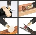 Set 24 st Mini elektrisk handgravyrborr USB uppladdningsbar 0,5–3,2 mm För trä metall glas 5