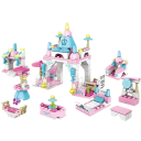 Construction de château pour princesses 13 x 6.6 x 11 cm Château fort pour filles 6 en 1 Construction créative avec tours et accessoires 4