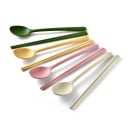 Juego de 2 piezas de cubiertos de silicona cuchara y palillos Cubiertos de cocina suaves para el uso diario, viajes y el hogar 1