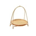 Ronde bamboe geweven mand 24 cm Etagère opbergmand voor voedsel Multifunctionele organizer voor keuken en huishouden 1