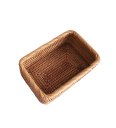 Handvävd förvaringskorg 20 x 14 x 7 cm Praktisk dekorativ box för småsaker kosmetik tillbehör i hemmet 2
