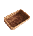 Panier de rangement tissé à la main 25 x 17 x 8 cm Boîte décorative pratique pour petits objets, cosmétiques, organisation de la maison 3