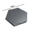 Sexkantig underlägg 10 cm Underlägg för kopp och glas Skyddande halkfritt underlägg för bord av skiffer 2