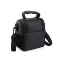 Kamerafodral 14 x 12 x 17 cm Skyddande fodral för Canon Nikon Sony Kompakt kameraväska med rem 4