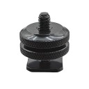 Adapter för telefonhållare 2,4 x 1,8 x 2,7 cm Dubbelmutter Fäste för mikrofon GPS eller kamera på kameran 1