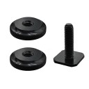 Adapter för telefonhållare 2,4 x 1,8 x 2,7 cm Dubbelmutter Fäste för mikrofon GPS eller kamera på kameran 2