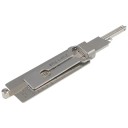 Rostfri dekodare för nyckel 12 x 5 x 5 cm Mätverktyg för cylindriska låscylindrar med rak spår 1