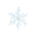 3 st hängande juldekorationer i form av snöflingor 11 cm Glittrande vita prydnader för granen Hem- och säsongsdekorationer för högtider 1
