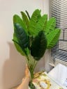 Konstgjord Strelitzia 65 cm dekoration för hemmet med 12 blad realistisk konstväxt för modern inredning 3