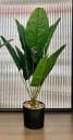 Konstgjord Strelitzia 65 cm dekoration för hemmet med 12 blad realistisk konstväxt för modern inredning 4
