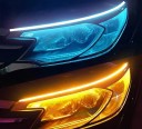 Sats med 2 st LED dagsljus för bil 60 x 1,1 x 0,3 cm Flexibelt ljusband DRL med blinkers Flödande effekt 12 V 4