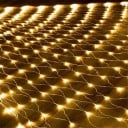 LED světelná síť 2 x 3 m řetězové světlo s 192 diodami dekorativní osvětlení pro okna balkony terasy a interiér 6