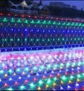 LED světelná síť 2 x 3 m řetězové světlo s 192 diodami dekorativní osvětlení pro okna balkony terasy a interiér 9