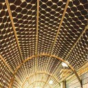 LED ljusnät 3 x 3 m kedjeljus med 320 dioder dekorativ belysning för fönster terrasser balkonger och inredning 3
