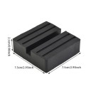 Gummaplattform för domkraft 7,5 x 7,5 x 2,5 cm Universellt skydd för bilens tröskel och balk Domkraftsadapter mot skador 2