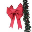 Grand Nœud de Noël 30 x 35 cm Décoration en velours pour le sommet du sapin et les portes d'entrée Élégante décoration festive 3