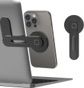 Magnetický držák telefonu k notebooku Tenký skládací držák na mobil K upevnění na monitor Práce bez držení telefonu 5