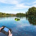 GPS zavážacia loďka na ryby 54 x 27 x 21 cm Nosnosť 2 kg 600 m diaľkové ovládanie LED svetlá Viackomorová loď 7