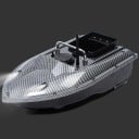 Čierna RC zavážacia loďka na návnady 54 x 27 x 21 cm GPS riadenie Dosah 500 m LED nočné svetlá Kapacita 1,5 kg 14
