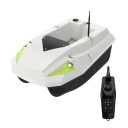 Čierna kŕmna rybárska loďka 47 x 28 x 21 cm Diaľkovo ovládaná loď s dosahom 600 m Dvojitá batéria 2 x 15600 mAh 1
