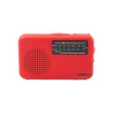 Bärbart FM- och AM-radio 12,7 x 7,4 x 3,4 cm Hörlurskontakt 3,5 mm Högtalare 1 W Antenn 180° 3