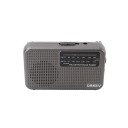 Bärbart FM- och AM-radio 12,7 x 7,4 x 3,4 cm Hörlurskontakt 3,5 mm Högtalare 1 W Antenn 180° 5