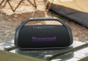 Kraftfull party Bluetooth-högtalare 42 x 19,3 x 22,8 cm 90 W 2.1 kanal IPX6 vattentålig med handtag och rem 4
