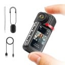 AMORUS Mini 2,7K akčná kamera 1080P kapsičková športová kamera 6,5 x 2,8 x 2,5 cm 1,47" displej 180° otočný 170° objektív 1