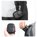 Bärbart skyddsfodral för actionkamera 10 x 7 x 4 cm EVA + tyg Mini resefodral för DJI Osmo Action 5 Pro 4 3 GoPro Hero Insta360 3