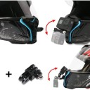 Sats för hakfäste för motorcykelhjälm Universell storlek Remfäste med J-hook för GoPro DJI Insta360 4