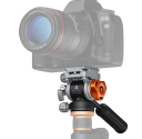 Stativhuvud för kamerahållare Hydraulisk spak Smidig kontroll av lutning och rotation för Nikon Canon Leica Sony 2