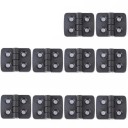 Sats med 10 små gångjärn 35 x 25 x 2 mm Dörrgångjärn Skåp Låda Praktiska för hemmet och möbler 1