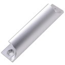 Aluminiummanöver för dörrar och fönster 90 x 30 mm svart handtag med 2 hål för balkongdörrar, grindar, skjutdörrar och möbler 8