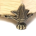 Set med 4 stycken Metallfötter 4 x 3 x 3 cm Hörndekorativa ben för möbler, lådor, smyckeskrin, skydd av underdelen 3