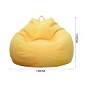 Housse de pouf 100 × 120 cm Grand revêtement textile sans remplissage Housse en tissu confortable 2
