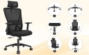 Kontorsstol med nätstruktur Maxvikt 150 kg Höjd 118–126 cm Säte 54 x 50 cm Sätehöjd 44–52 cm Luta 90–130° 5