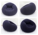 Nafukovací lenoška křeslo 103 x 60 cm Skládací lehké relaxační sezení PVC zesílený materiál Ventil proti úniku vzduchu 2