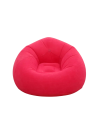 Nafukovací lenoška křeslo 103 x 60 cm Skládací lehké relaxační sezení PVC zesílený materiál Ventil proti úniku vzduchu 7