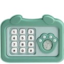 Elektronisk barnpengask 15,5 x 10,5 x 11,5 cm Med lösenord och fingeravtryck Interaktivt valv för mynt och sedlar 4