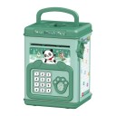 Elektronisk barnpengask 15,5 x 10,5 x 11,5 cm Med lösenord och fingeravtryck Interaktivt valv för mynt och sedlar 6