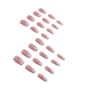 Glittrande kollektion av konstgjorda naglar 24 st Mellanstor coffin form Akryl nageltips med ombré effekt för en iögonfallande manikyr 2