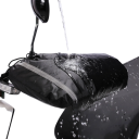 Starka motorcykelhandtagsskydd i nylon Vattentäta vindskydd med reflexband svarta handskydd 3