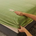 Spännbart elastiskt flanellakan 90 x 200 cm, Slätt mjukt varmt lakan, sitter på plats 5