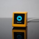 Skrivbordsapparat för övervakning av bitcoin, aktier och valutor med pekskärm, LED-display 30 x 30 mm, USB-strömförsörjning 22