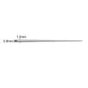 Avsmalnande gängade insättningsstift 0,9 x 1,2 mm 16G i kirurgiskt stål Piercingverktyg för öra, läpp och näsa 2