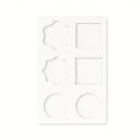 Silikonform für Siegel 13,2 x 8,5 cm Verschiedene Größen von Vertiefungen Form für Wachssiegel zur Dekoration von Umschlägen und Ankündigungen 3
